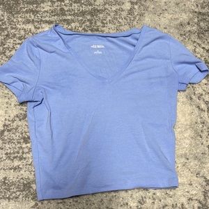 NWOT Wild Fable Blue Crop Top S